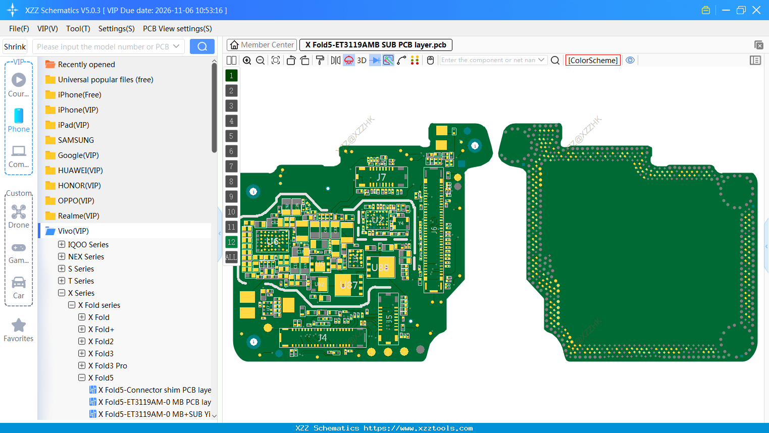 X Fold5-ET3119AMB SUB PCB Layer